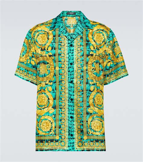 versace barocco pants|versace barroco print silk shirt.